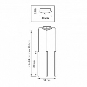 Подвесная люстра Lightstar Tubo L3T747443 в Нижнем Тагиле - nizhniy-tagil.ok-mebel.com | фото 3