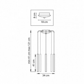 Подвесная люстра Lightstar Tubo L5T747247 в Нижнем Тагиле - nizhniy-tagil.ok-mebel.com | фото 3