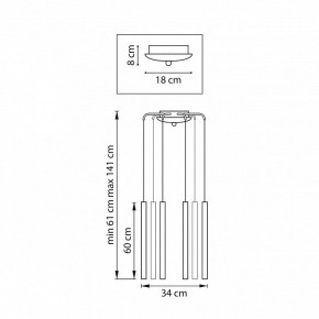 Подвесная люстра Lightstar Tubo L8T747337 в Нижнем Тагиле - nizhniy-tagil.ok-mebel.com | фото 3