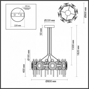Подвесная люстра Odeon Light Magnet 5407/92L в Нижнем Тагиле - nizhniy-tagil.ok-mebel.com | фото 6