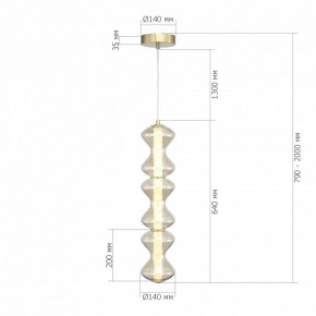 Подвесная люстра ST-Luce SPINE SL6136.213.01 в Нижнем Тагиле - nizhniy-tagil.ok-mebel.com | фото 4