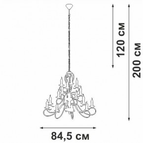 Подвесная люстра Vitaluce V1859 V1859-1/16 в Нижнем Тагиле - nizhniy-tagil.ok-mebel.com | фото 4
