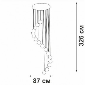Подвесная люстра Vitaluce V2893 V2893-9/16S в Нижнем Тагиле - nizhniy-tagil.ok-mebel.com | фото 4