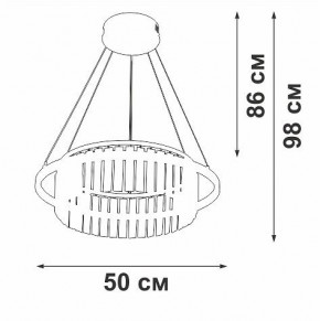 Подвесная люстра Vitaluce V54010 V54010-0/1S в Нижнем Тагиле - nizhniy-tagil.ok-mebel.com | фото 6