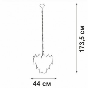 Подвесная люстра Vitaluce V5813 V5813-8/5 в Нижнем Тагиле - nizhniy-tagil.ok-mebel.com | фото 3