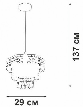 Подвесная люстра Vitaluce V5883 V5883-1/1S в Нижнем Тагиле - nizhniy-tagil.ok-mebel.com | фото 6