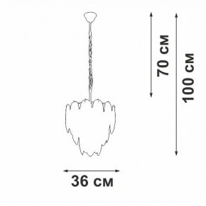 Подвесная люстра Vitaluce V5887 V5887-8/7 в Нижнем Тагиле - nizhniy-tagil.ok-mebel.com | фото 5