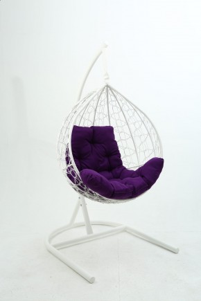 Подвесное кресло Бароло (белый/фиолетовый) в Нижнем Тагиле - nizhniy-tagil.ok-mebel.com | фото