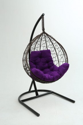 Подвесное кресло Бароло (коричневый/фиолетовый) в Нижнем Тагиле - nizhniy-tagil.ok-mebel.com | фото