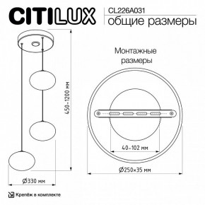 Подвесной светильник Citilux Atman Smart CL226A031 в Нижнем Тагиле - nizhniy-tagil.ok-mebel.com | фото 10
