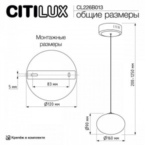 Подвесной светильник Citilux Atman Smart CL226B013 в Нижнем Тагиле - nizhniy-tagil.ok-mebel.com | фото 10