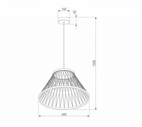 Подвесной светильник Eurosvet Cesta 40017/1 LED коричневый в Нижнем Тагиле - nizhniy-tagil.ok-mebel.com | фото 5