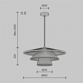 Подвесной светильник Maytoni Costa MOD394PL-01BS1 в Нижнем Тагиле - nizhniy-tagil.ok-mebel.com | фото 5