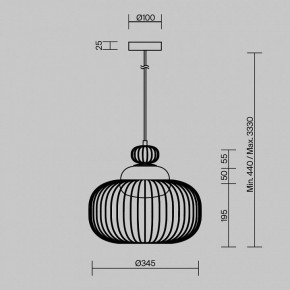 Подвесной светильник Maytoni Levitation MOD376PL-01G в Нижнем Тагиле - nizhniy-tagil.ok-mebel.com | фото 5