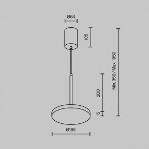 Подвесной светильник Maytoni Plato P076PL-L12W4K-BS в Нижнем Тагиле - nizhniy-tagil.ok-mebel.com | фото 6