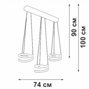 Подвесной светильник Vitaluce V3047 V3047-1/3S в Нижнем Тагиле - nizhniy-tagil.ok-mebel.com | фото 4