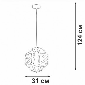 Подвесной светильник Vitaluce V3798 V3798-1/1S в Нижнем Тагиле - nizhniy-tagil.ok-mebel.com | фото 3