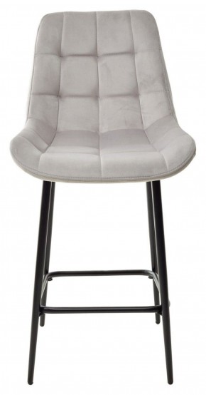 Полубарный стул ХОФМАН, цвет H-09 Светло-серый, велюр / черный каркас H=63cm М-City в Нижнем Тагиле - nizhniy-tagil.ok-mebel.com | фото 5