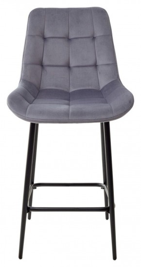 Полубарный стул ХОФМАН, цвет H-14 Серый, велюр / черный каркас H=63cm М-City в Нижнем Тагиле - nizhniy-tagil.ok-mebel.com | фото 7