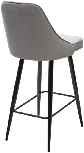 Полубарный стул NEPAL-PB СВЕТЛО- СЕРЫЙ BM-4, велюр/ черный каркас (H=68cm) М-City в Нижнем Тагиле - nizhniy-tagil.ok-mebel.com | фото 4