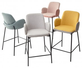Полубарный стул NYX (H=65cm) VF106 желтый / VF120 серый М-City в Нижнем Тагиле - nizhniy-tagil.ok-mebel.com | фото 2