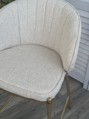 Полубарный стул WENDY TRF-11 светло-бежевый, ткань / золотой каркас (H=65) М-City в Нижнем Тагиле - nizhniy-tagil.ok-mebel.com | фото