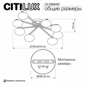 Потолочная люстра Citilux Atman Smart CL226A181 в Нижнем Тагиле - nizhniy-tagil.ok-mebel.com | фото 10