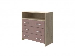 PROxSON Комод Varna (ЛДСП Бунратти+ткань Бунратти/Ultra Горячий шоколад) 90x40 в Нижнем Тагиле - nizhniy-tagil.ok-mebel.com | фото