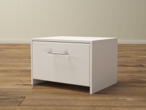 PROxSON Тумба Varna (ЛДСП Белая+экокожа Белый/Белый) 51x40 в Нижнем Тагиле - nizhniy-tagil.ok-mebel.com | фото