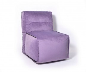 Прямое модульное бескаркасное кресло Комфорт (Фиолет велюр) в Нижнем Тагиле - nizhniy-tagil.ok-mebel.com | фото