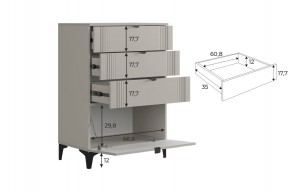 РИЧ Гостиная (модульная) кашемир в Нижнем Тагиле - nizhniy-tagil.ok-mebel.com | фото 6