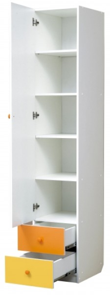 Шкаф 1-но дверный с ящиками и зеркалом Радуга (400) в Нижнем Тагиле - nizhniy-tagil.ok-mebel.com | фото 2