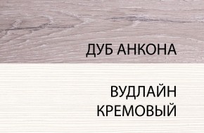 Шкаф 1DT P, OLIVIA, цвет вудлайн крем/дуб анкона в Нижнем Тагиле - nizhniy-tagil.ok-mebel.com | фото 1