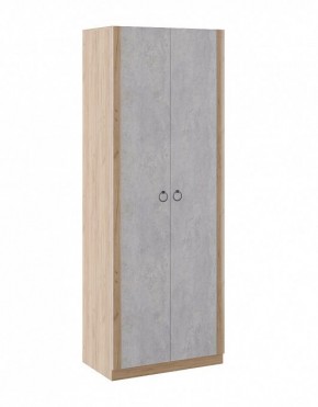 Шкаф 2 двери Глэдис М22 (Дуб Золотой/Цемент светлый) в Нижнем Тагиле - nizhniy-tagil.ok-mebel.com | фото 1