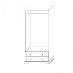 Шкаф 2-х дверный (корпус) Сиена в Нижнем Тагиле - nizhniy-tagil.ok-mebel.com | фото 6