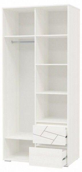 Шкаф 2-х дверный с ящиками АДЕЛИНА (4-4831рам.б) в Нижнем Тагиле - nizhniy-tagil.ok-mebel.com | фото 2