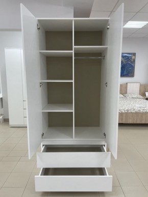 Шкаф 2-ств. с 2 ящиками "Бьянко" в Нижнем Тагиле - nizhniy-tagil.ok-mebel.com | фото 2