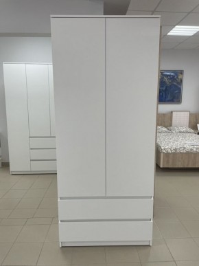 Шкаф 2-ств. с 2 ящиками "Бьянко" в Нижнем Тагиле - nizhniy-tagil.ok-mebel.com | фото 3