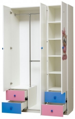 Шкаф 3-х дверный с ящиками и фотопечатью Совята 3.1 (1200) в Нижнем Тагиле - nizhniy-tagil.ok-mebel.com | фото 2