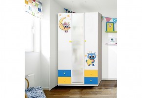 Шкаф 3-х дверный с ящиками и фотопечатью Совята 3.2 (1200) в Нижнем Тагиле - nizhniy-tagil.ok-mebel.com | фото