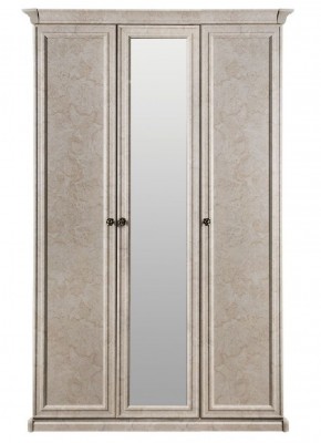 Шкаф 3-х створчатый (2+1) с зеркалом Афина (Крем корень) в Нижнем Тагиле - nizhniy-tagil.ok-mebel.com | фото 3