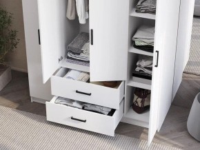 Шкаф 4-х створчатый Титан (белый) в Нижнем Тагиле - nizhniy-tagil.ok-mebel.com | фото 3