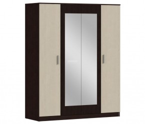 Шкаф 4х дверный с зеркалами Уют СБ-2750/1.Н (Венге/Паллада) в Нижнем Тагиле - nizhniy-tagil.ok-mebel.com | фото