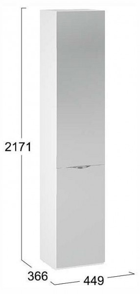 Шкаф для белья Глосс СМ-319.07.012 в Нижнем Тагиле - nizhniy-tagil.ok-mebel.com | фото 4