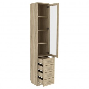Шкаф для книг с ящиками узкий арт. 205 в Нижнем Тагиле - nizhniy-tagil.ok-mebel.com | фото 1