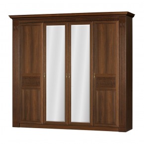 Шкаф для одежды 4-дверный №203 "Лючия" Дуб оксфорд в Нижнем Тагиле - nizhniy-tagil.ok-mebel.com | фото