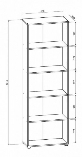 Шкаф книжный Офис ОФ-302К в Нижнем Тагиле - nizhniy-tagil.ok-mebel.com | фото 3