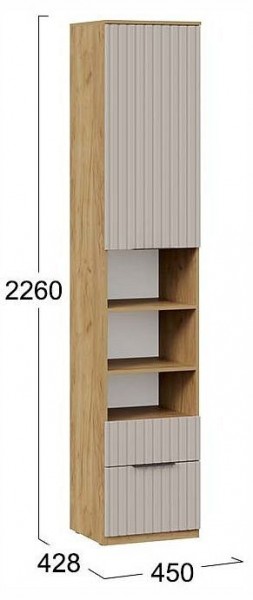 Шкаф комбинированный Хилтон Исп. 2 в Нижнем Тагиле - nizhniy-tagil.ok-mebel.com | фото 4