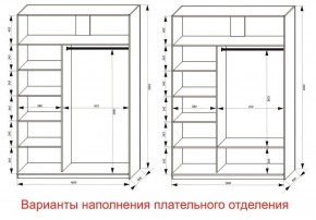 Шкаф-купе 1600 серии SOFT D1+D3+B2+PL1 (2 ящика+1штанга) профиль «Графит» в Нижнем Тагиле - nizhniy-tagil.ok-mebel.com | фото 6