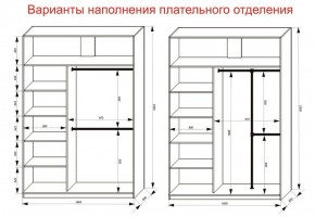 Шкаф-купе 1600 серии SOFT D1+D3+B2+PL1 (2 ящика+1штанга) профиль «Графит» в Нижнем Тагиле - nizhniy-tagil.ok-mebel.com | фото 7